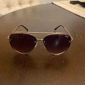 Quay Long Story Aviator Sunglasses
